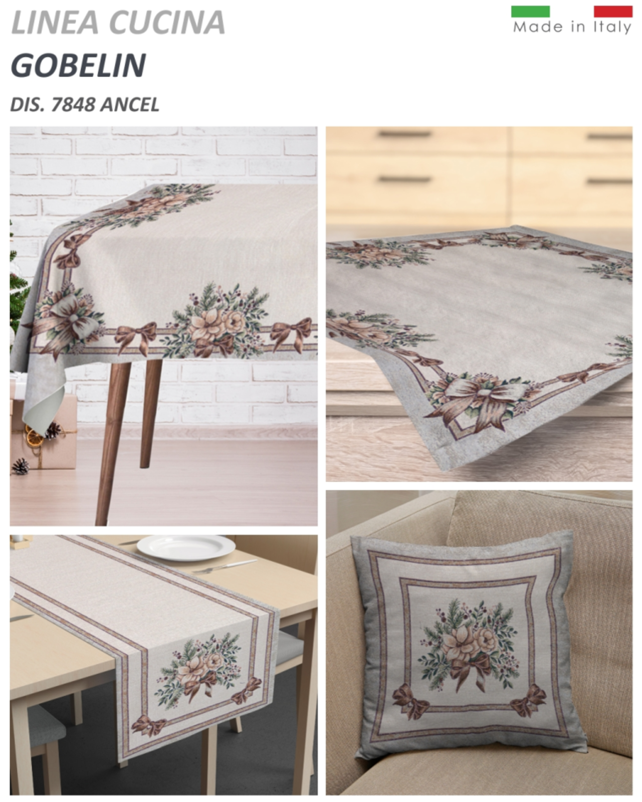 NATALE RUNNER GOBELIN 40X135 NOBRAND Ingrosso CASA NATALE Tellini S.r.l. Ingrosso Abbigliamento